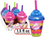 Goofy Foot Milkshake Bubble Toy Battery-Free Bubble Maker with 3 Concentrates