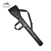 Knights Templar Sword Case - Black Leather with Hand Carry & Shoulder Strap
