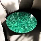 Malachite Stone Marble Coffee Table Top, Marble Gemstone Center Table Home Decor