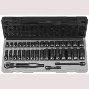 Grey Pneumatic 81635MRD 3/8" Dr. 35pc Metric Std & Deep Duo-Socket Set - 6 Pt.