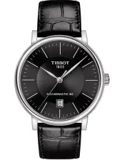 [Tissot] Carson Premium Powermatic 80 T1224071605100 Automatic Watch in Black