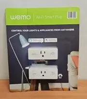 Wemo Mini Wi-Fi Smart Plug 2-pack Works w/Alexa Google Assistant Nest Sealed