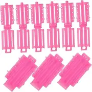 Generic 1 Set Perm Bar Rollers Hair Curlers Perm Rods Hair Roller Styling Tools & Appliances Curlers for Long Hair Curl Perm Kit Perming Rods Large Hot Rollers Curl Tubular Plastic Rosy