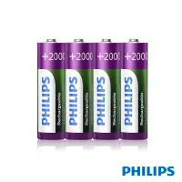 在飛比找博客來優惠-【Philips 飛利浦】低自放鎳氫充電電池 AA 3號(2
