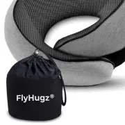 Adjustable Travel Pillow for Airplane & Car - Soft Memory Foam Neck Support