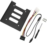 jojofuny Sturdy Metal Ssd Bracket for Desktops Internal Drive Converter Power Cord Black
