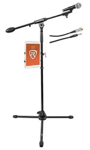 Samson Karaoke Microphone+BT4 Tripod Mic Stand w/ Boom+Tablet/iPadiPhone Mount