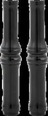 AN 10g Lower Pushrod Covers Kit Blk Harley Dyna Fat Bob 08-17