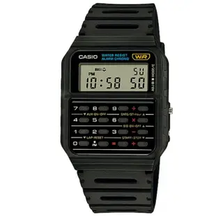 【CASIO 卡西歐】回到未來經典計算機錶-黑(CA-53W-1)