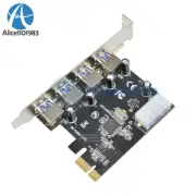 10pc 4 Port PCI-E to USB 3.0 HUB PCI Express Expansion Card Adapter 5 Gbps Speed