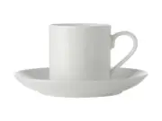 Maxwell & Williams White Basics Straight Demi Espresso Cup & Saucer 100ml