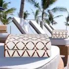 Cotton Diamond Geometric Highly Absorbent Quick Drying 2 Piece Bath Sheet Set