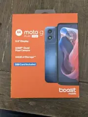 *NEW/SEALED*Motorola Moto G Play (2024) XT2413V Boost Mobile 64GB Sapphire Blue
