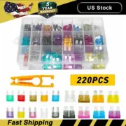 220pc Car Blade Fuse Assortment Assorted Kit Blade Auto Truck Automotive Part US (for: Audi)