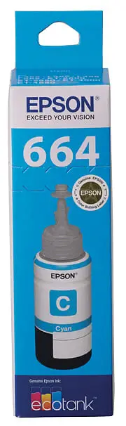 Epson T664 EcoTank - Cyan Ink Bottle [C13T664292]