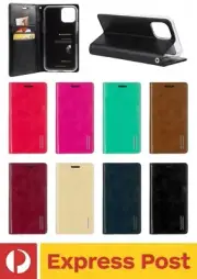 iPhone 12 MINI (5.4") ShockProof Leather Wallet Mercury Goospery BLUE MOON FLIP