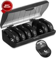 Weekly Pill Organizer 2x a Day 7-Day Pill Box for AM/PM, Travel Medicine Organiz