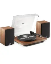 Angels Horn HP-H00501-OR Bluetooth Record Player with Bookshelf Speakers and