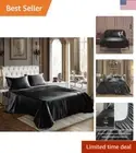 Luxurious Satin Sheets - 4 Piece Bed Sheet Set with Deep Pocket and Pillowcases