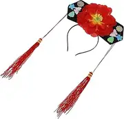 [HONMEET] Girls' Qing Dynasty Hair Hoop Vintage Headband for Princess Hanfu Decoration for Cosplay and Festivals