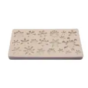 Silicone Baking Mold for Snowflake Shape Embossing Tool for Cake Decor Craft