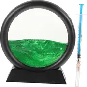 PHENOFICE Quicksand Painting Decor Elegant Rotating Sand Timer for Home Office Decoration Friends Family Unique Visual Art