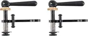 Binxind 2X Titanium Axle Bike Seatpost Clamp for Folding Bike Bicycle Seat Post Quick Release Clamp for 3SIXTY Black