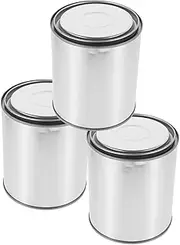 FOYTOKI Metal Pitch Holder 3pcs Sealed Round Paint Can Replacement Paint Container Oil Painting Storage Small Handheld Pigment Bucket