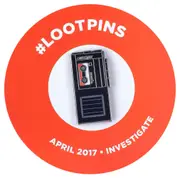 Investigate Theme Enamel Pin/Brooch By Loot Crate - New, Mint Condition