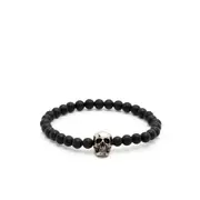 [Alexander Mcqueen] Alexander Mcqueen Skull Beaded Bracelet ONE SIZE BLACK