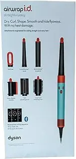 Dyson Airwrap i.d. Multi-Styler and Dryer Straight+Wavy HS08 - Bluetooth Enabled - for Perfect Curls (Ceramic Patina/Topaz)