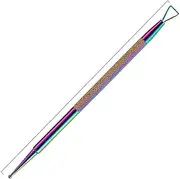 Nail Files & Buffers 5pcs Double-head Stainless Steel Nail Art Pointing Needle Point Drilling Pen Triangular Nail Remover Dead Skin Push Tool Set, A