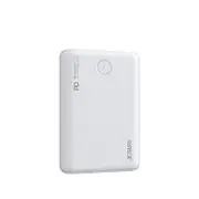 JP199PD 18W LED Display QC3.0 PD Mini Dual USB Output Two Way 10000mAh Power Bank for Samsung S10 Xiaomi Redmi K30 5G HUAWEI Mate20 Pro WHITE COLOR