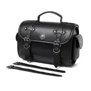 High Capacity Motorcycle Leather Saddlebag Backpack for Tools and Items