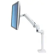 Ergotron LX Desk Monitor Arm, Tall Pole (white)