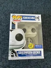Funko Pop - #170 Geicoween Gecko White Glow GITD Geico - New with Protector