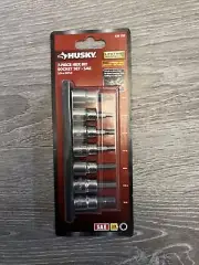 Husky Bit Socket Set 3/8 in Drive SAE Hex Polished Chrome Intermediate (7-Piece)