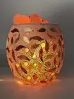 Crystal Wonderland Gold Leaf Glass Mosaic Vase Bowl Himalayan Salt Lamp Natural