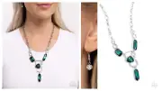 Paparazzi Artistic Elegance Green Necklace NWT