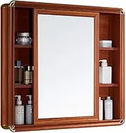 Bathroom Wall Mirror, Wall Mounted Sliding Mirror with Shelf, Wall Mounted Vanity Mirror, Medicine Storage Cabinet, Bathroom Wall Mirror