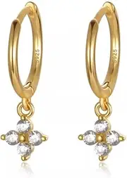 [Generic] s Earrings Shiny Zircon Color Hoop Earrings for Women Circle Earrings