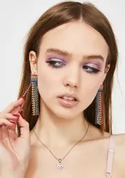 Prismatic Delirium Rhinestone Earrings