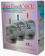 Easy Touch GCU Blood Glucose Cholesterol Uric Acid Blood Monitoring 3 in1 Tester