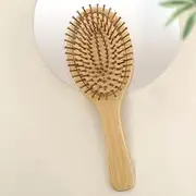 Heatunk Bamboo Paddle Hair Brush - Gentle Detangling and Scalp Massage for All Hair Types - Haircare Tool for Women & Men