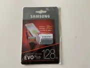 NEW Samsung 128GB EVO Plus SDXC with Adapter MB-MC128GA Memory Card SEALED