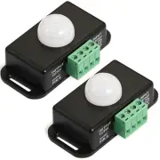 12V 24V PIR Sensor, LED Motion Sensor Light Switch Body Infrared Motion Detec...