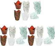 Gadpiparty 450pcs Paper Holder Party Bread Wedding Grease- Proof Shop Muffin with Wrappers Pattern Age Holiday Wrapping Cuake Favors Birthday Treat for