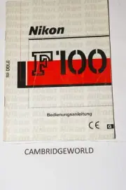 NIKON F100 INSTRUCTION MANUAL GUIDE BOOK ORIGINAL GENUINE in GERMAN
