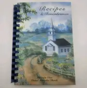 Recipes & Remembrances Cookbook Hardback Mountain View United Methodist Church