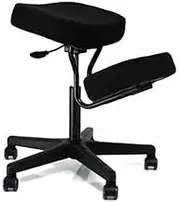 Jobri Solace Kneeling Chair with Visco Elastic Memory Foam - Black